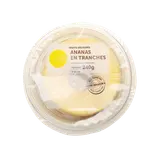 Ananas en tranches, barquette 240g