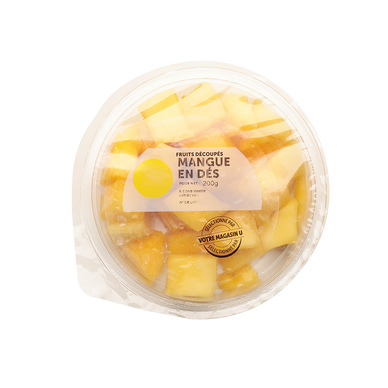Mangue en dés, barquette 200g
