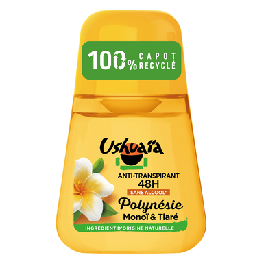 Déodorant femme anti-transpirant monoï USHUAÏA - bille 50ml