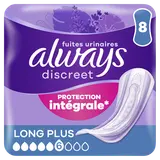 Serviettes pour fuites urinaires ALWAYS DISCREET Long+ X8