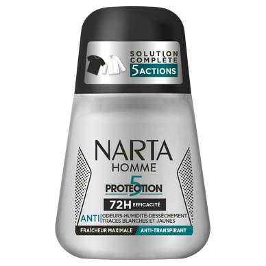 Déodorant roll-on NARTA Homme protection 5 72h efficacité 50mL