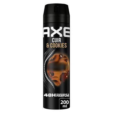 Déodorant homme suprême cuir & cookies spray 48h AXE 200ml