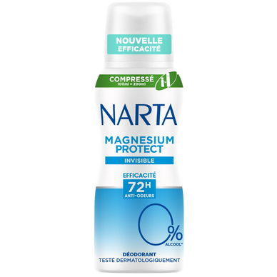 Déodorant aérosol femme NARTA Magnesium Protect invisible 100mL