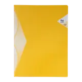 Cahier piqûre 96p petits carreaux jaune - 24x32cm