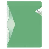 Cahier piqûre 96p grands carreaux vert - 24x32cm