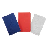 Carnet piqûre 9x14cm 5x5 96 pages assortis