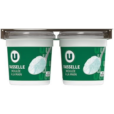 Faisselle au lait pasteurisé origine France U 4x100g