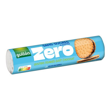 Goûters fourrés chocolat sans sucres ajoutés GULLON, 250g