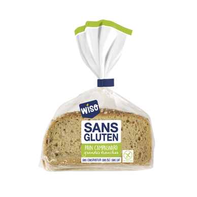 Pain campagnard sans gluten décongelé, 1 pièce, 360g