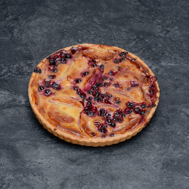Tarte Normande pomme cassis, 6 parts, 600g