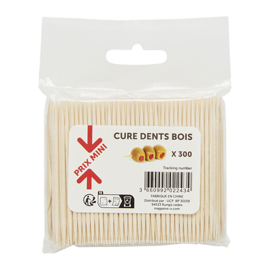Cure-dents bois x300 - PRIX MINI