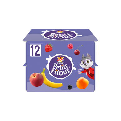 Yaourt enfant aux fruits PETITS FILOUS - 12x50g