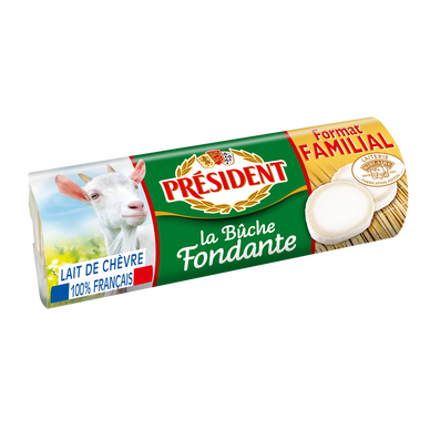 Buche de chèvre fondante  PRESIDENT - Format familial 250g