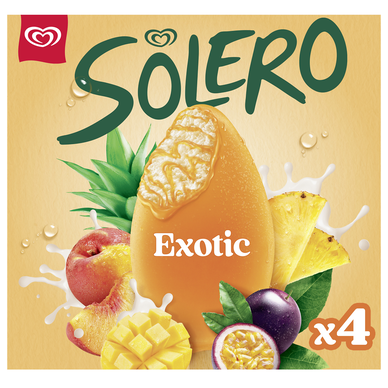 Bâtonnets glacés Fruits exotiques SOLERO 4x68g