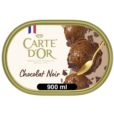Crème glacée Dark chocolate noire CARTE D'OR 482g