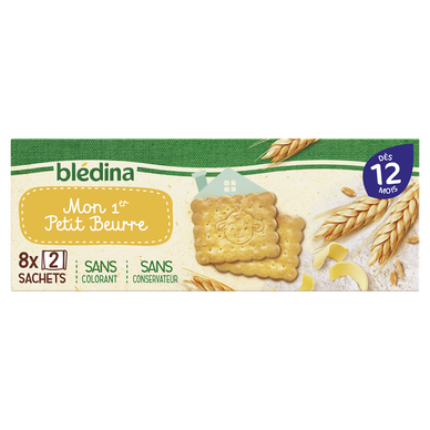 BLEDINA - Biscuits bébé Petit beurre dès 12 mois- 133g