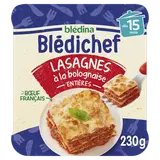 BLEDINA BLEDICHEF - Plat bébé du midi Lasagnes à la bolognaise, dès 15mois - 230g