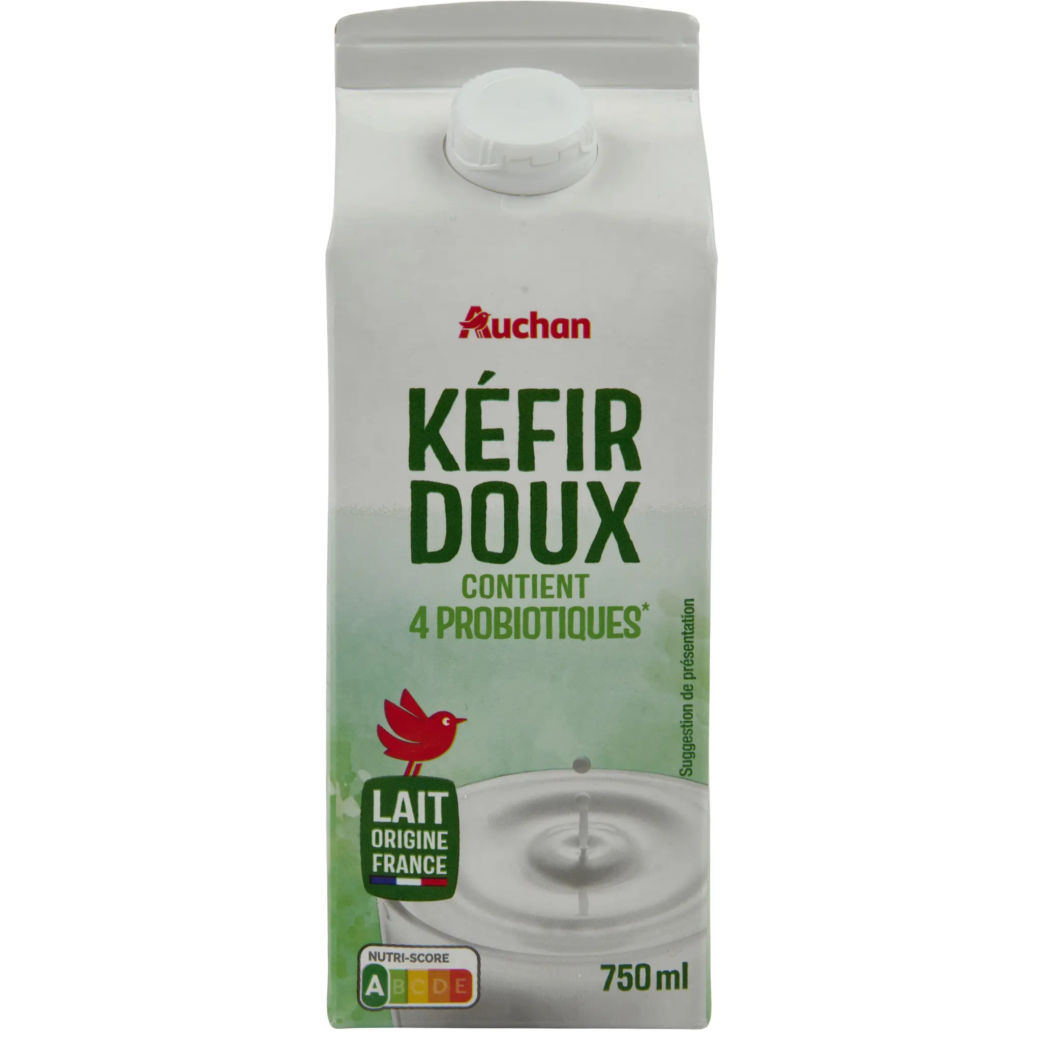 AUCHAN Kéfir lait fermenté doux