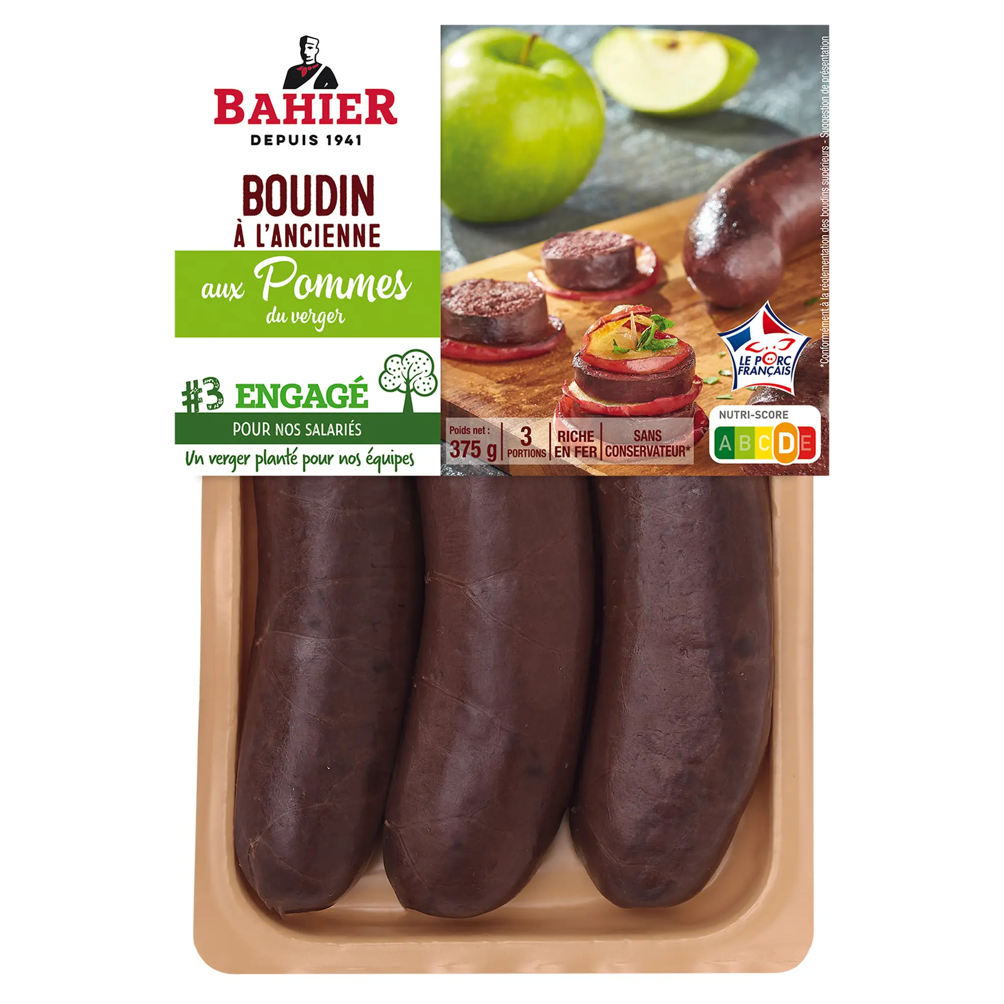 BAHIER Boudins noirs aux pommes