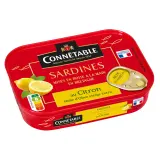 CONNETABLE Sardines à l'huile d'olive vierge extra et au citron