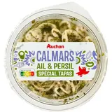Auchan Calmars Cuits Sauce Ail et Persil, 100g