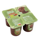 Auchan Dessert au soja et au chocolat saveur noisette, 4x100g