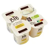 Auchan BIO Yaourt au lait entier au citron bio, 4x125g