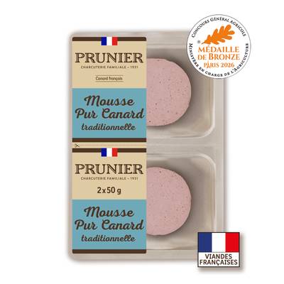 Prunier Mousse Pur Canard Traditionnel, 100g