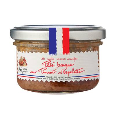 Lucien Georgelin Pâté Basque au piment d'Espelette en bocal, 70g