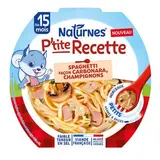 Naturnes® - P'tite Recette Spaghetti Carbonara Assiette Bébé dès 15 mois, 250g