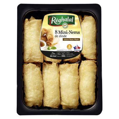 Reghalal 8 Nems + Sauce - Halal, 8 pièces - 260g