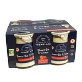 La Ferme de la Tremblaye Yaourt Fermier Bio Brassé Saveur Fraise, 4x125g
