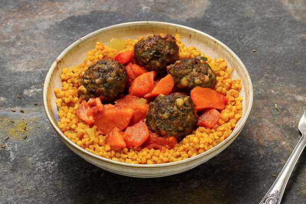 Boulghour parfumé & boulettes kefta, Frichti (380 g)