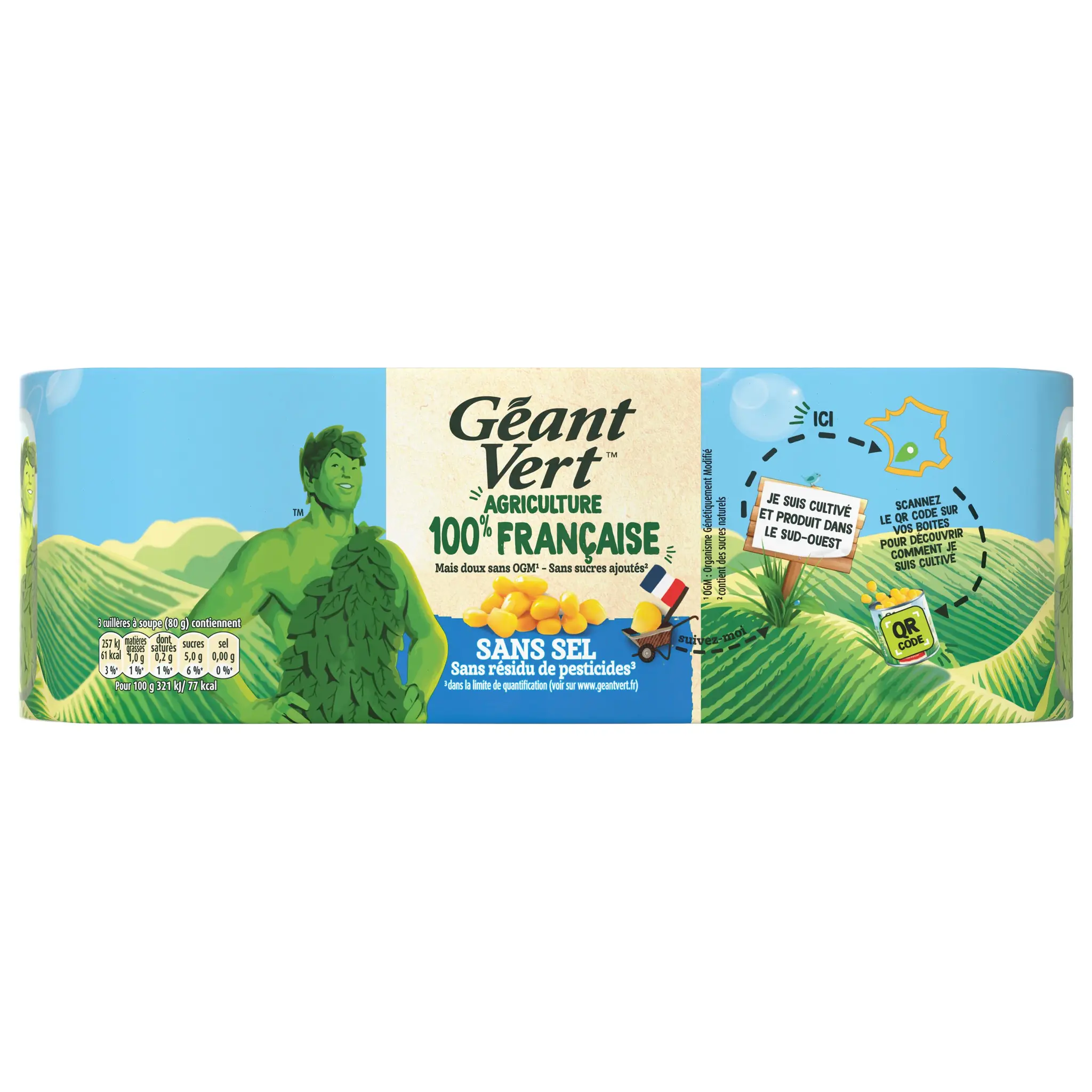GEANT VERT Maïs en grains sans sel
