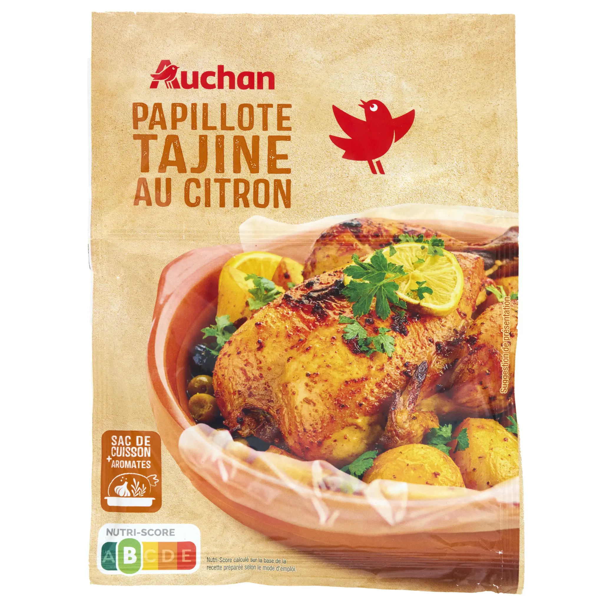 AUCHAN Papillotte tajine citron bouillon