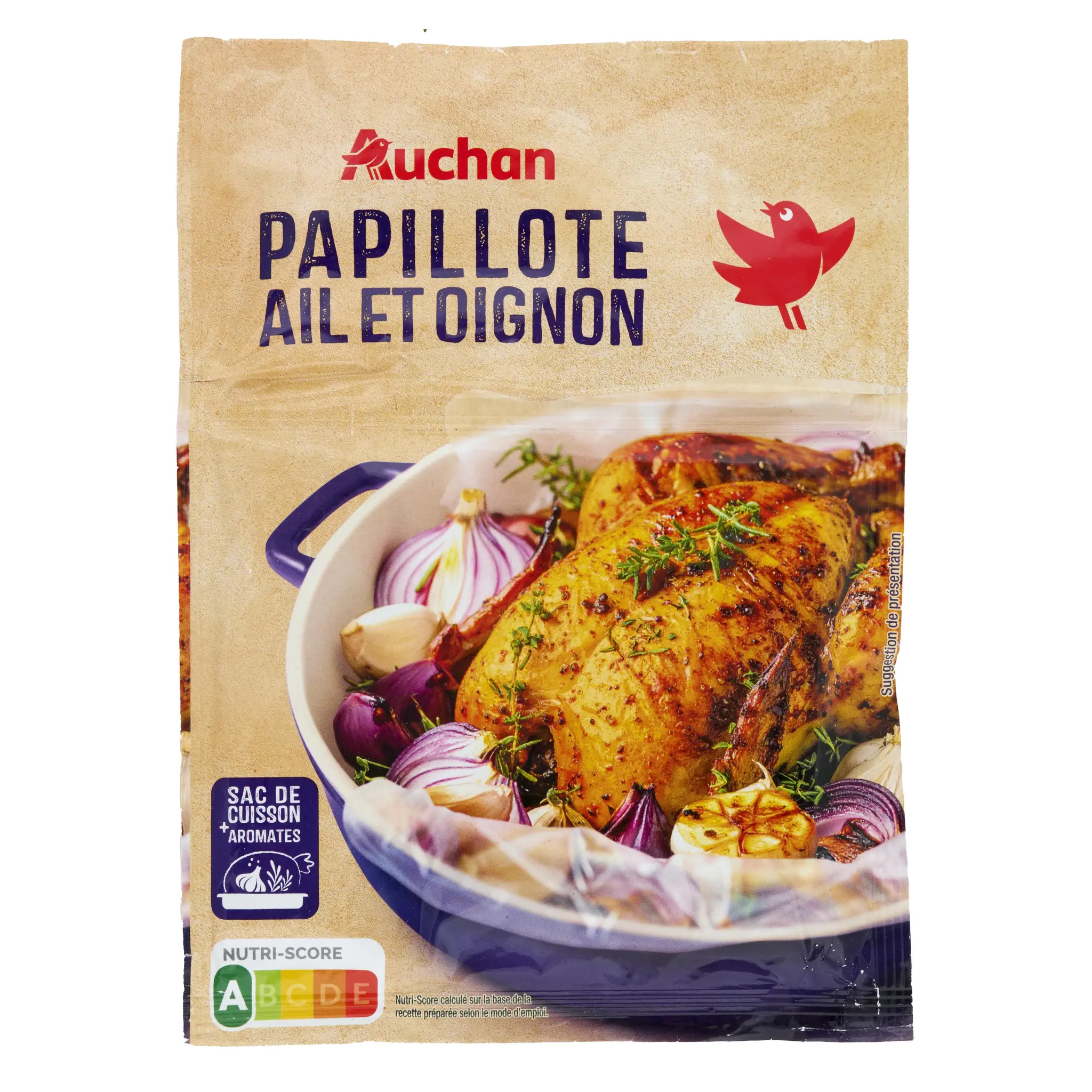 AUCHAN Papillotte ail oignon deshydratée