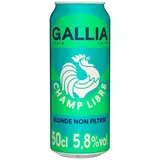 Gallia Bière blonde non filtrée 5,8°, 50cl