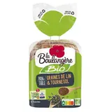 La Boulangère Pain de Table Bio Graines de Lin & Tournesol, 400g