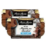 Marie Morin Mousse au chocolat au lait, Lot de 2x100g