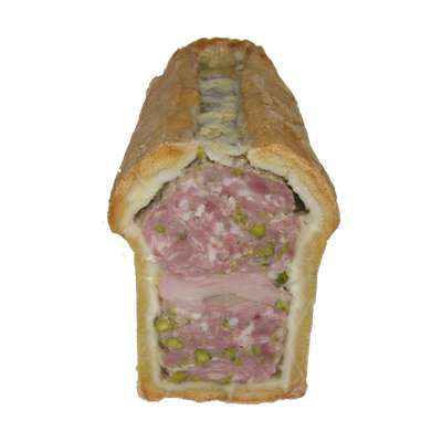 Pâté en croûte pistaché, Ferme de Montchervet (x 2 tranches, 200-250 g)