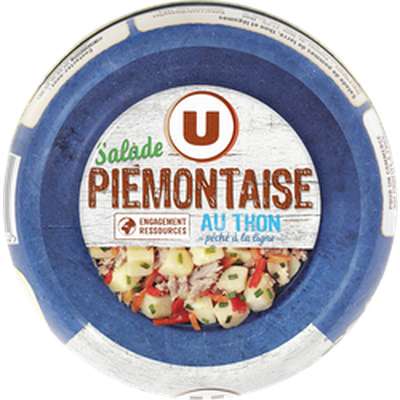 Salade piémontaise de thon pêché à la ligne, U (250 g)