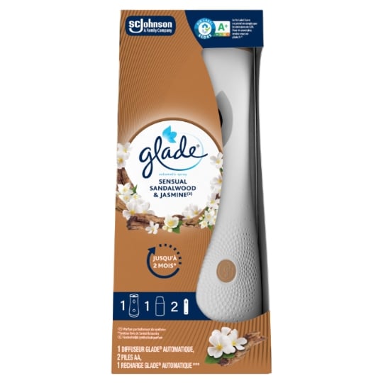Désodorisant Diffuseur Recharge Bois de santal et jasmin Aux Huiles Essentielles GLADE