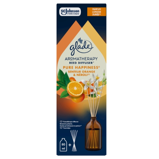 Désodorisant Bâtonnets Orange et Néroli Pure Happiness Aromatherapy GLADE