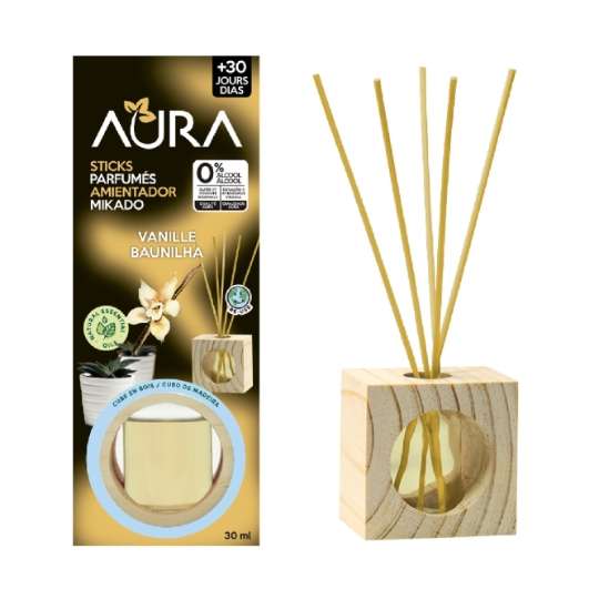 Désodorisant Bâtonnets Parfum Vanille AURA
