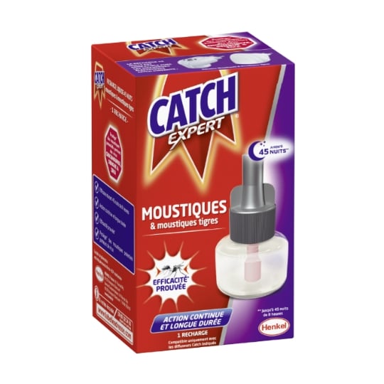 Anti-Moustique Recharge Liquide Répulsif Action Continue Et Longue Durée CATCH EXPERT