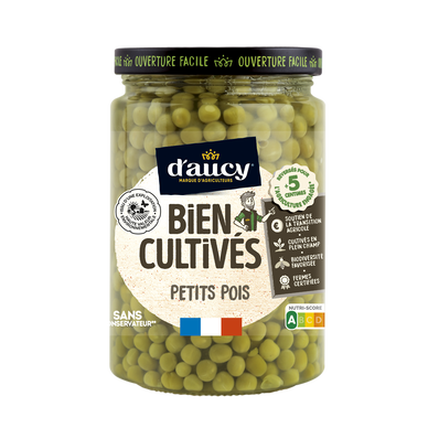 Petits pois Cultivé en France D'AUCY - 250g