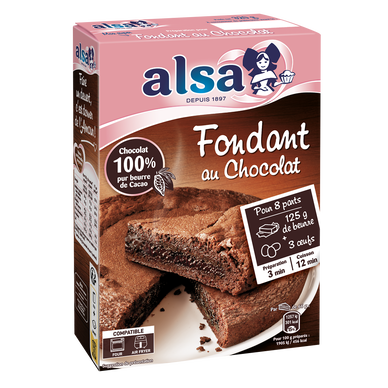 Préparation pour gâteau au chocolat Le Fondant de Mamie ALSA, 320g
