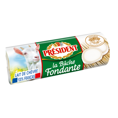 Buche de fromage pasteurisé de chèvre PRESIDENT 24%mg 180g