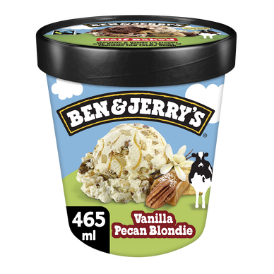 Crème glacée pot vanille pécan blondie BEN & JERRY's 414G