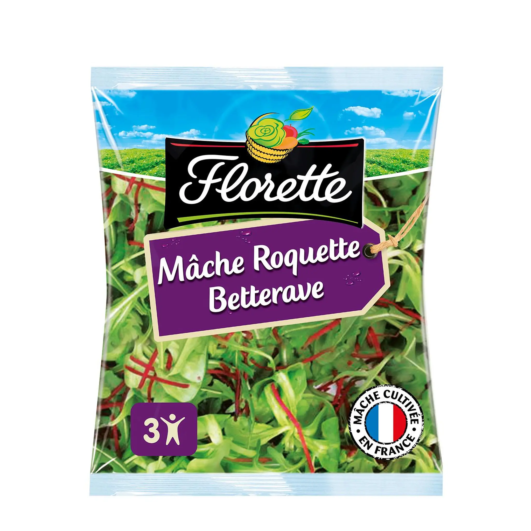 FLORETTE Mélange mâche roquette et betterave